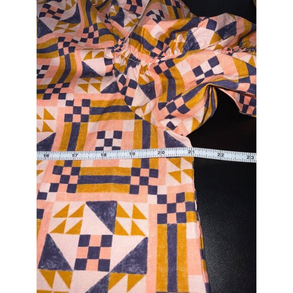 TAYLOR TILLMAN Veronica Mini Dress Button Front Short Sleeves Pink Size Large - Picture 7 of 12